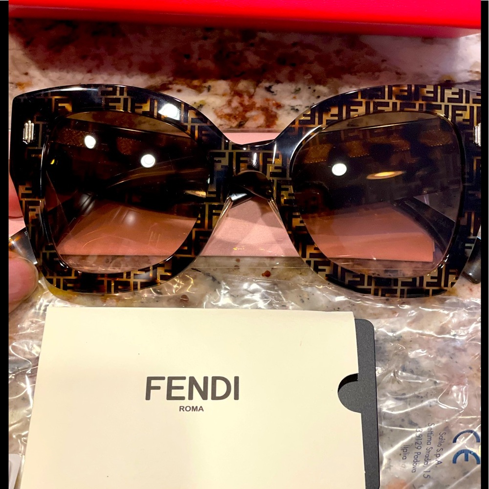NEW Authentic FENDI SAFILO Sunglasses HVNA Pattern